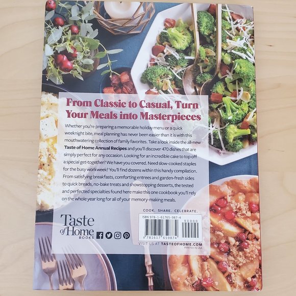 Taste Of Home Annual Recipes 2021 Cook Book Food Recipes Cookbook - Picture 2 of 5